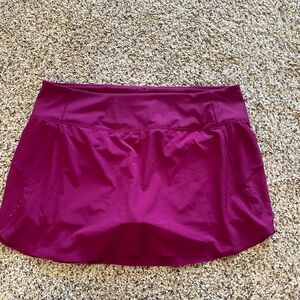 Athleta Run With It 14” Skort Vibrant Magenta Athletic Skirt
